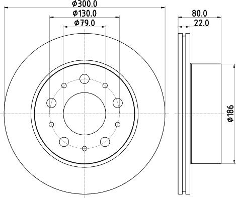 Pagid 55843 - Спирачен диск vvparts.bg