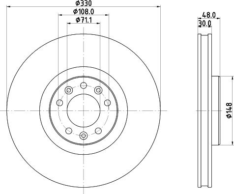 Pagid 55834 - Спирачен диск vvparts.bg