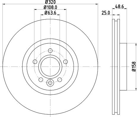 Pagid 55821 - Спирачен диск vvparts.bg