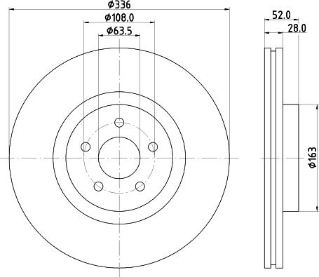 Pagid 55823HC - Спирачен диск vvparts.bg