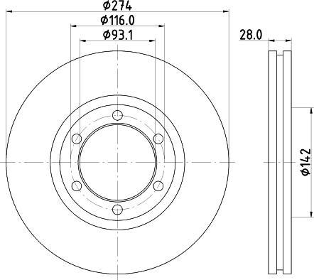 Pagid 55362 - Спирачен диск vvparts.bg