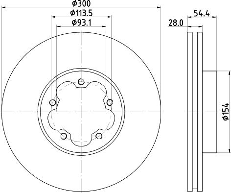 Pagid 55315 - Спирачен диск vvparts.bg