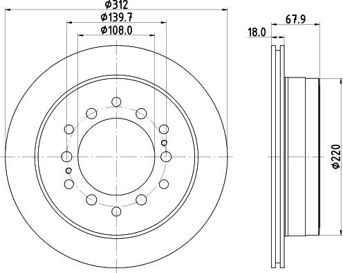 Pagid 55310 - Спирачен диск vvparts.bg