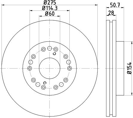 Pagid 55265 - Спирачен диск vvparts.bg