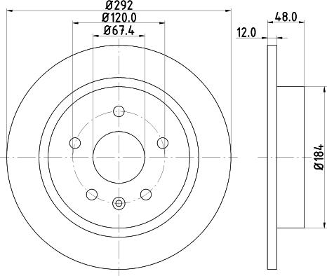 Pagid 55229 - Спирачен диск vvparts.bg