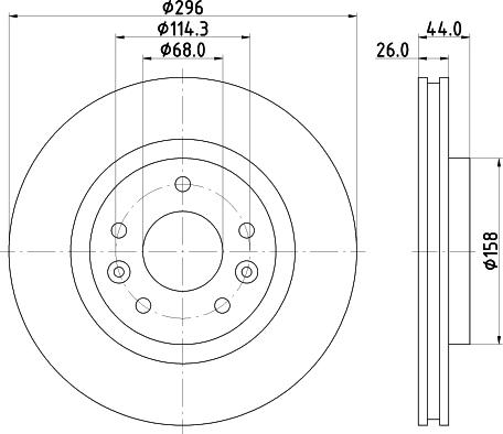 Pagid 55742 - Спирачен диск vvparts.bg