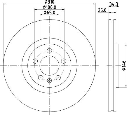 Pagid 55759 - Спирачен диск vvparts.bg