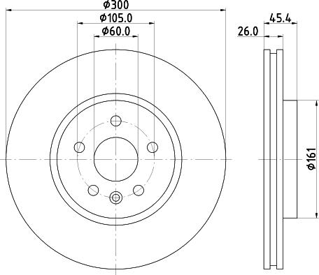 Pagid 55772 - Спирачен диск vvparts.bg