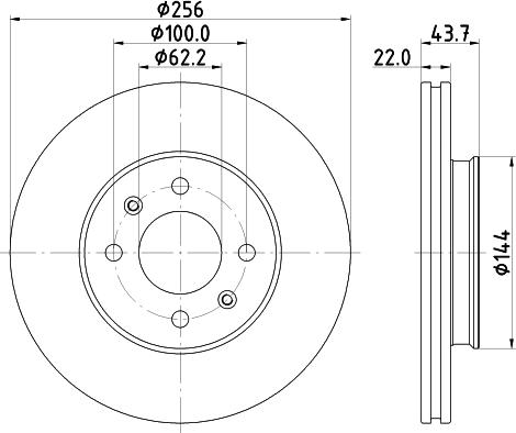 Pagid 56046 - Спирачен диск vvparts.bg