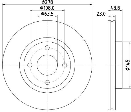 Pagid 56032 - Спирачен диск vvparts.bg