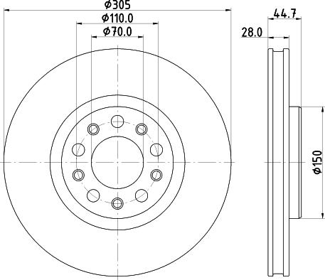 Pagid 56263HC - Спирачен диск vvparts.bg