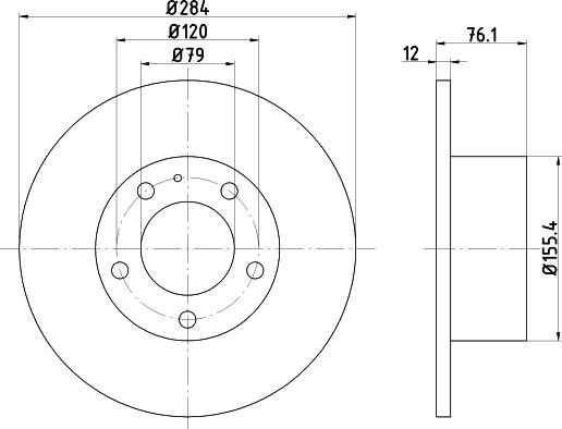 Pagid 50408 - Спирачен диск vvparts.bg