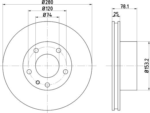 Pagid 50427 - Спирачен диск vvparts.bg