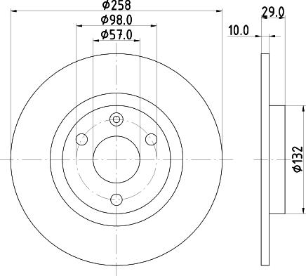 Pagid 50609 - Спирачен диск vvparts.bg