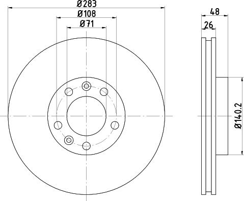 Pagid 50621 - Спирачен диск vvparts.bg