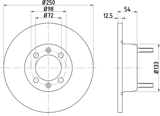 Pagid 50111 - Спирачен диск vvparts.bg