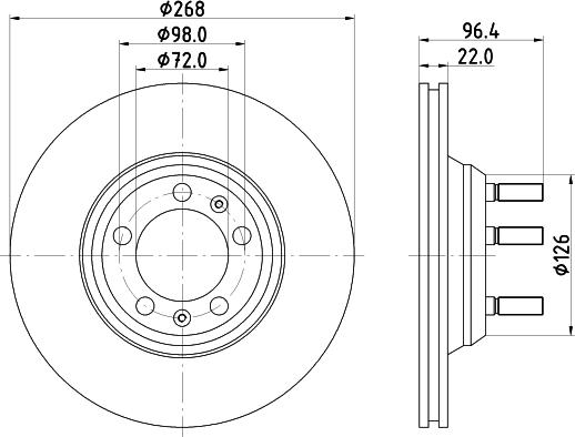 Pagid 50121 - Спирачен диск vvparts.bg