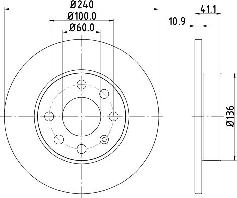 Pagid 50362 - Спирачен диск vvparts.bg