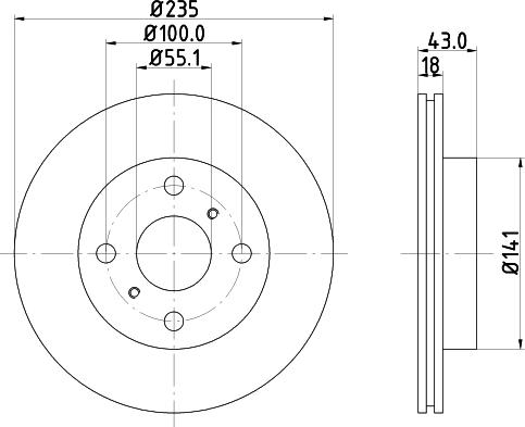 Pagid 50301 - Спирачен диск vvparts.bg