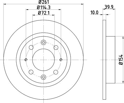 Pagid 50307 - Спирачен диск vvparts.bg