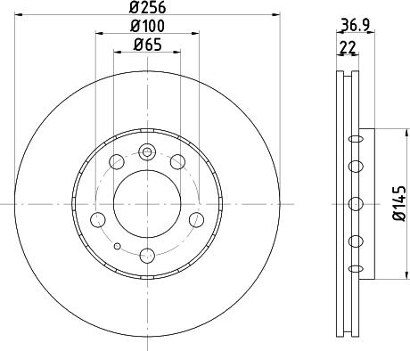 Pagid 50314 - Спирачен диск vvparts.bg