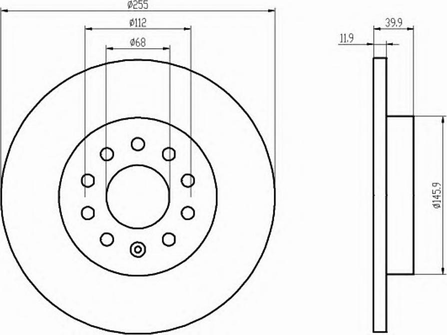 Pagid 50312PRO - Спирачен диск vvparts.bg