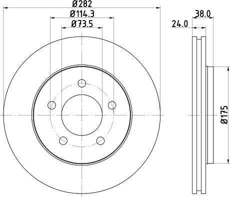 Pagid 50336 - Спирачен диск vvparts.bg