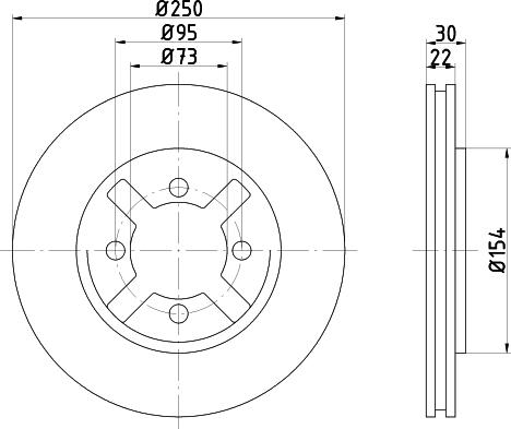 Pagid 50247 - Спирачен диск vvparts.bg