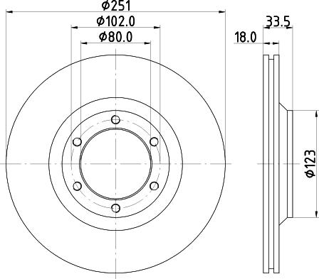 Pagid 50250 - Спирачен диск vvparts.bg