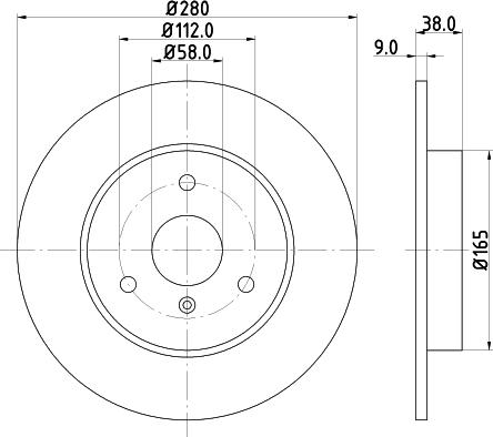 Pagid 50260 - Спирачен диск vvparts.bg