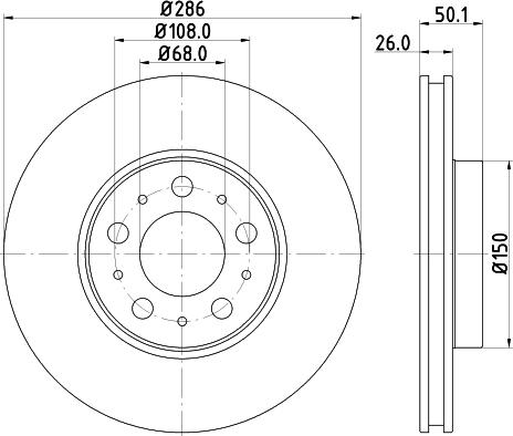 Pagid 50282 - Спирачен диск vvparts.bg