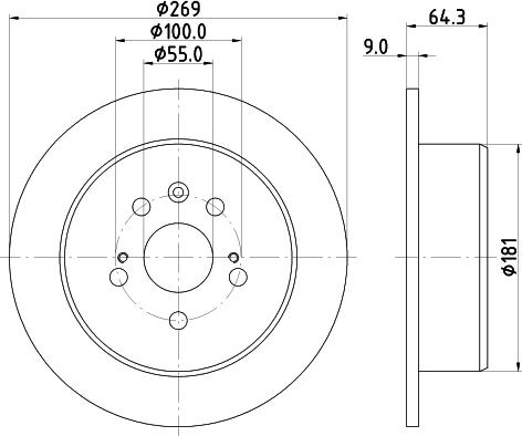 Pagid 50231 - Спирачен диск vvparts.bg