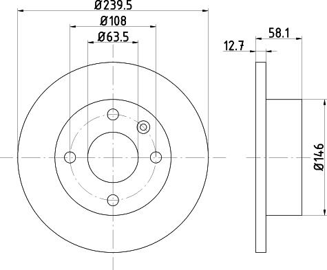 Pagid 51009 - Спирачен диск vvparts.bg