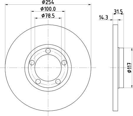 Pagid 51011 - Спирачен диск vvparts.bg