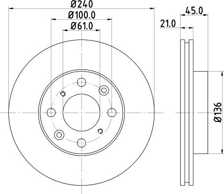 Pagid 51116 - Спирачен диск vvparts.bg