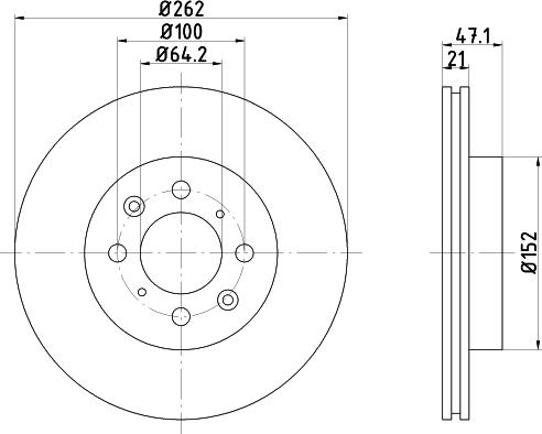 Pagid 51118 - Спирачен диск vvparts.bg