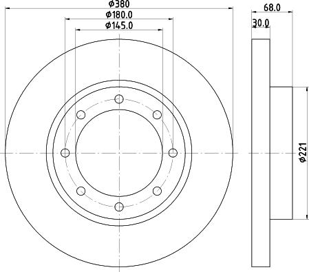 Pagid 58245 - Спирачен диск vvparts.bg