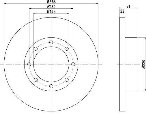 Pagid 58257 - Спирачен диск vvparts.bg