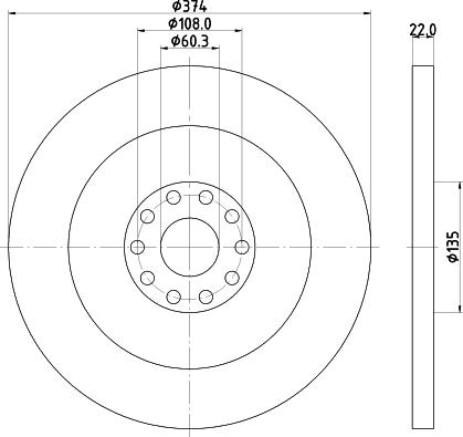 Pagid 58235 - Спирачен диск vvparts.bg