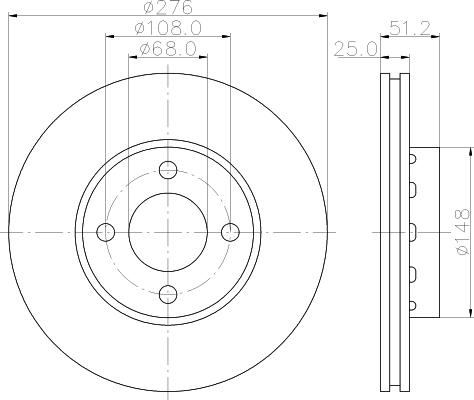 Pagid 53956 - Спирачен диск vvparts.bg