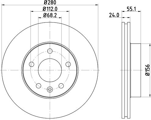 Pagid 53958 - Спирачен диск vvparts.bg