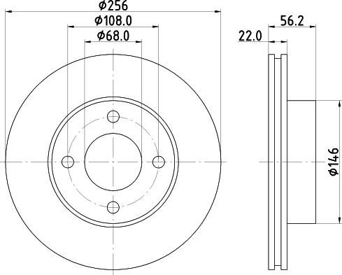 Pagid 53938 - Спирачен диск vvparts.bg