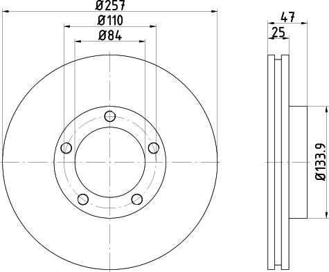 Pagid 53932 - Спирачен диск vvparts.bg