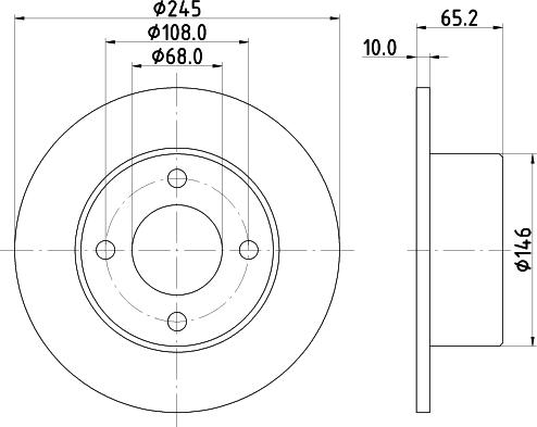 Pagid 53921 - Спирачен диск vvparts.bg