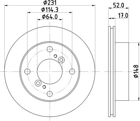 Pagid 53405 - Спирачен диск vvparts.bg