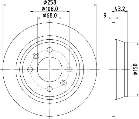 Pagid 53005 - Спирачен диск vvparts.bg