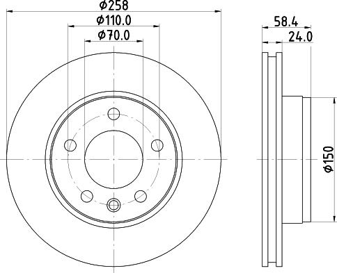 Pagid 52414 - Спирачен диск vvparts.bg