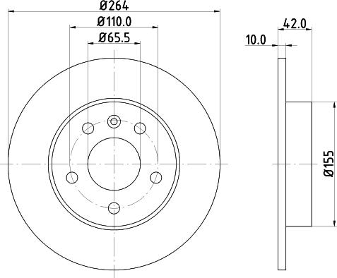 Pagid 52433 - Спирачен диск vvparts.bg