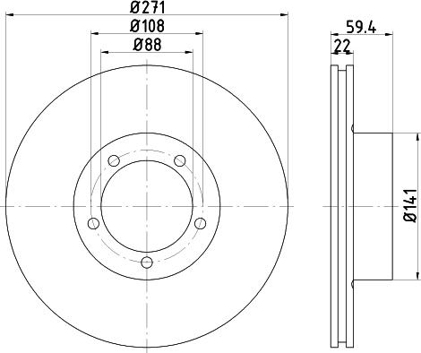 Pagid 52420 - Спирачен диск vvparts.bg