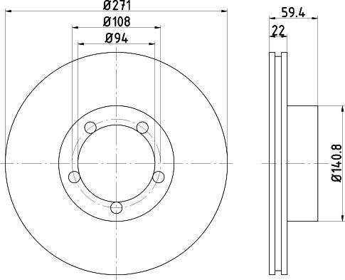 Pagid 52421 - Спирачен диск vvparts.bg